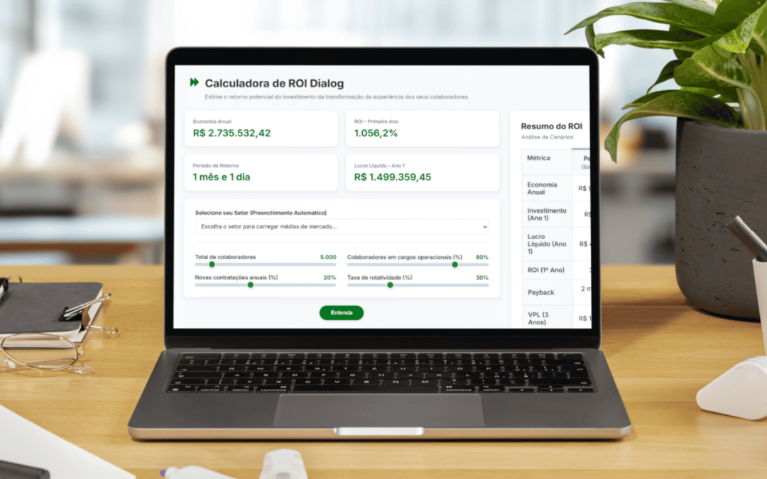 ROI de Comunicação Interna: use calculadora gratuita